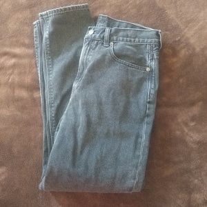 American Eagle Dark Grey Mom Jeans 6 High Waist